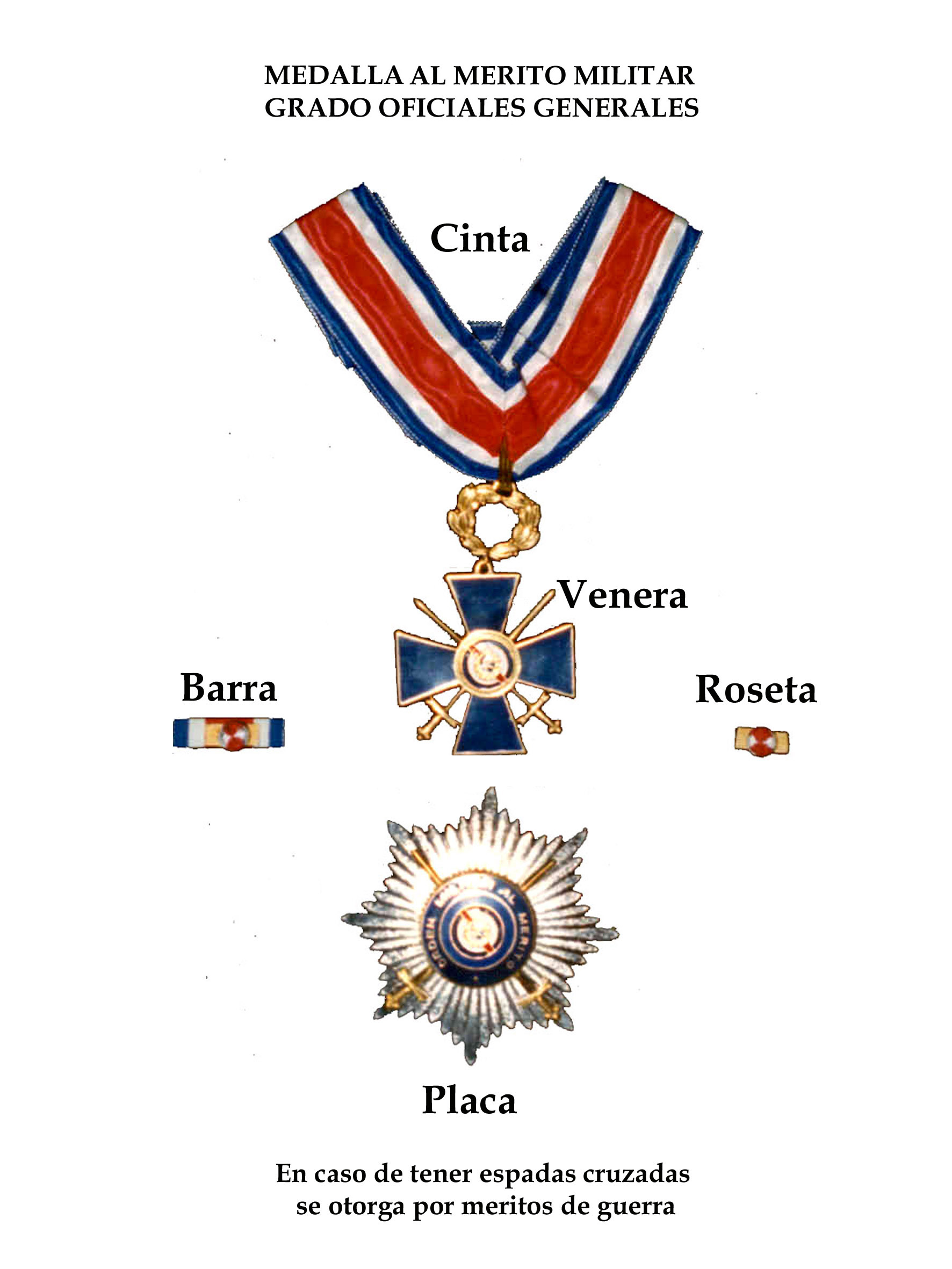 Condecoraciones militares para disfraz. Medallas de militar